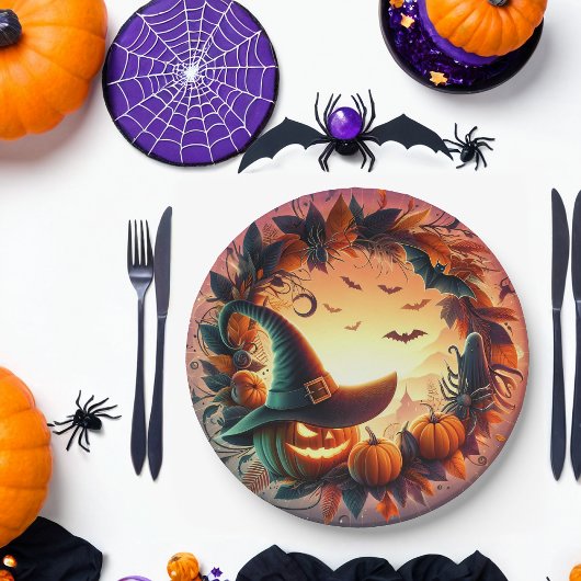 エンチャントハロウィーンナイト紙プレート ペーパープレート