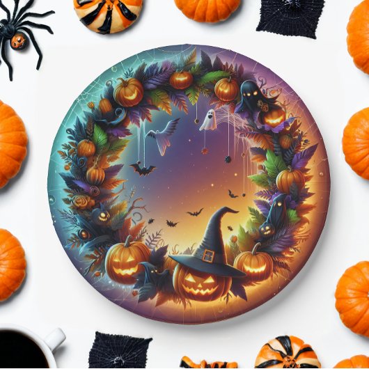 エンチャントハロウィーンナイト紙プレート ペーパープレート