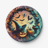 エンチャントハロウィーンナイト紙プレート ペーパープレート (正面)