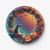 エンチャントハロウィーンナイト紙プレート ペーパープレート (正面)
