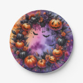 エンチャントハロウィーンナイト紙プレート ペーパープレート (正面)