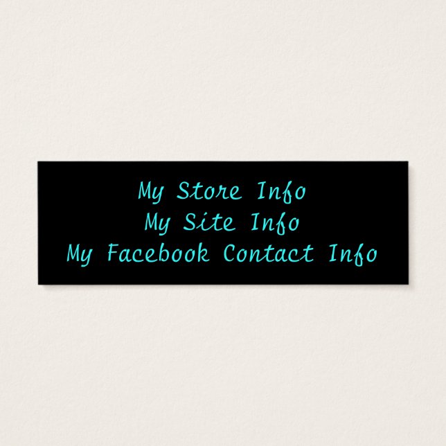 エンチャントハートスキニー名刺ブックマーク (裏面)