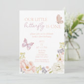 エンチャントバタフライガーデンファースト誕生日 招待状 (スタンド正面)