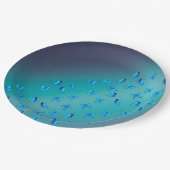 エンチャントバタフライグリーン紙プレート ペーパープレート (アングル)