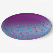 エンチャントバタフライパープル紙プレート ペーパープレート (アングル)