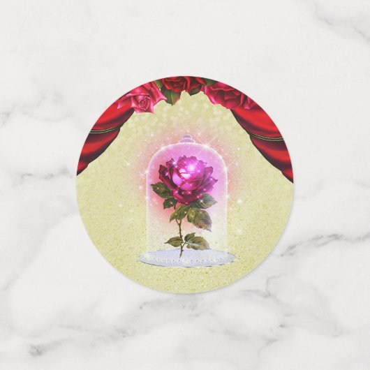 エンチャントバライエローレッドブルーエレガントパーティー コンフェッティ (スモール正面)