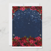 エンチャントバラネイビーブルー&金ゴールドキンセアニラ15 招待状 (裏面)