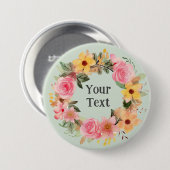 エンチャントバラフローラリースラペルデコレーション 缶バッジ (正面&裏面)