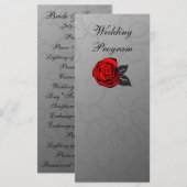 エンチャントバラ結婚式 プログラムカード プログラム (正面/裏面)