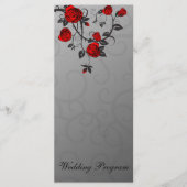 エンチャントバラ結婚式 プログラムカード プログラム (正面)