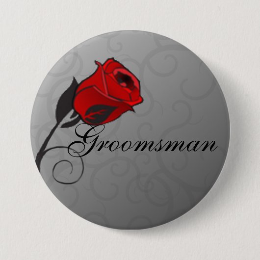 エンチャントバラGroomsmanボタン 缶バッジ (正面)