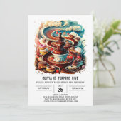 エンチャントバーチョコレート誕生日 招待状 (スタンド正面)