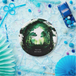 エンチャントパステルウッドランド誕生日 ペーパープレート