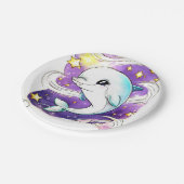 エンチャントパステルキッズドルフィン誕生日 ペーパープレート (アングル)