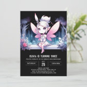 エンチャントパステルフェアリー誕生日 招待状 (スタンド正面)