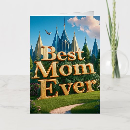 エンチャントパレスグラウンド 箔グリーティングカード (正面)