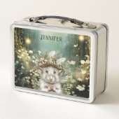 エンチャントパーソナライズされたドフォレストマウス メタルランチボックス (裏面)