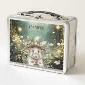 エンチャントパーソナライズされたドフォレストマウス メタルランチボックス (正面)