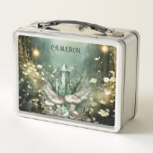 エンチャントパーソナライズされたドフォレスト魔法結晶 メタルランチボックス (裏面)