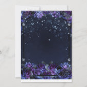 エンチャントパープルファンタジーバラガーデンキンセアニラ 招待状 (裏面)