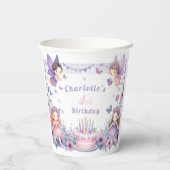 エンチャントパープルフェアリー園 – 誕生日 紙コップ (裏面)
