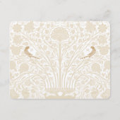 エンチャントビクトリアンフローラウェディングレセプションカード エンクロージャーカード (裏面)