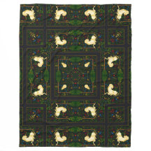 エンチャントビクトリアンユニコーンガーデンキルト