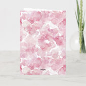 エンチャントピンクフローラかわいいバニー誕生日 カード (裏面)