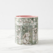 エンチャントピンクフローラガーデンバニードリームズ ツートーンマグカップ (中央)