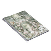 エンチャントピンクフローラガーデンバニードリームズ ノートブック (右側)