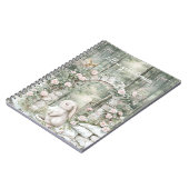 エンチャントピンクフローラガーデンバニードリームズ ノートブック (左側)