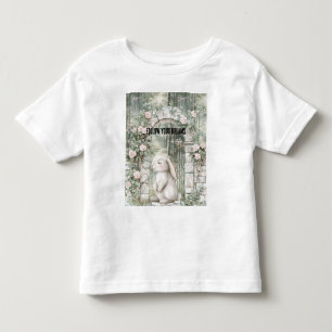 エンチャントピンクフローラガーデンバニー トドラーTシャツ