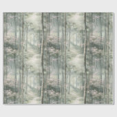 エンチャントピンクフローラガーデン誕生日 ラッピングペーパー (フラット)