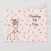 エンチャントピンクローゼスフローラ考えディアズオブユー ポストカード (正面)