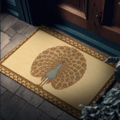 エンチャントピーコックアールデコヴィンテージウォルタークレーン ドアマット