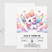 エンチャントファンタジードラゴン1st誕生日 招待状 (正面/裏面)