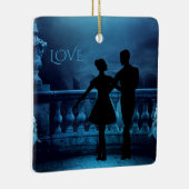 エンチャントファンタジーバレリーナダンスカップル セラミックオーナメント (右)