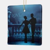 エンチャントファンタジーバレリーナダンスカップル セラミックオーナメント (左)