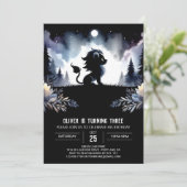 エンチャントファンタジーライオン誕生日 招待状 (スタンド正面)