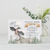 エンチャントフェアユタリーフォレストドラゴン誕生日 招待状 (スタンド正面)