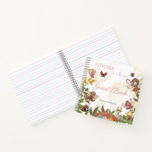 エンチャントフェアリーお洒落ガールレディバグゲストブック ノートブック (内部)