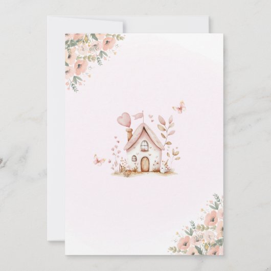 エンチャントフェアリーガーデンバースデーパーティー招待状魔法 招待状 (裏面)