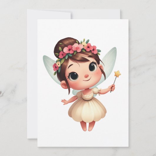 エンチャントフェアリーガーデンバースデーパーティ招待状 招待状 (裏面)