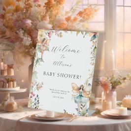 エンチャントフェアリーガーデン秋フローラウェルカムシャワー 台座サイン