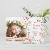 エンチャントフェアリーガーデン誕生日サンキューカード 招待状 (スタンド正面)