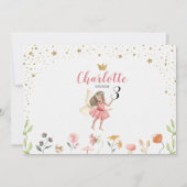 エンチャントフェアリーガーデン誕生日フォト招待状 招待状 (裏面)