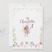 エンチャントフェアリーガーデン誕生日招待状 招待状 (裏面)