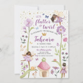 エンチャントフェアリーガーデン誕生日招待状 招待状 (正面)