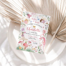 エンチャントフェアリーガーデン誕生日招待状