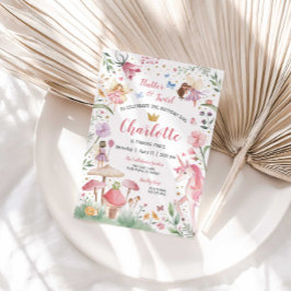 エンチャントフェアリーガーデン誕生日招待状 招待状